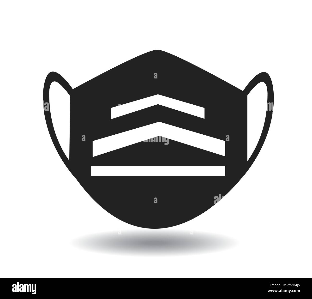 Protective medical face mask isolated on white background Stock Vector ...