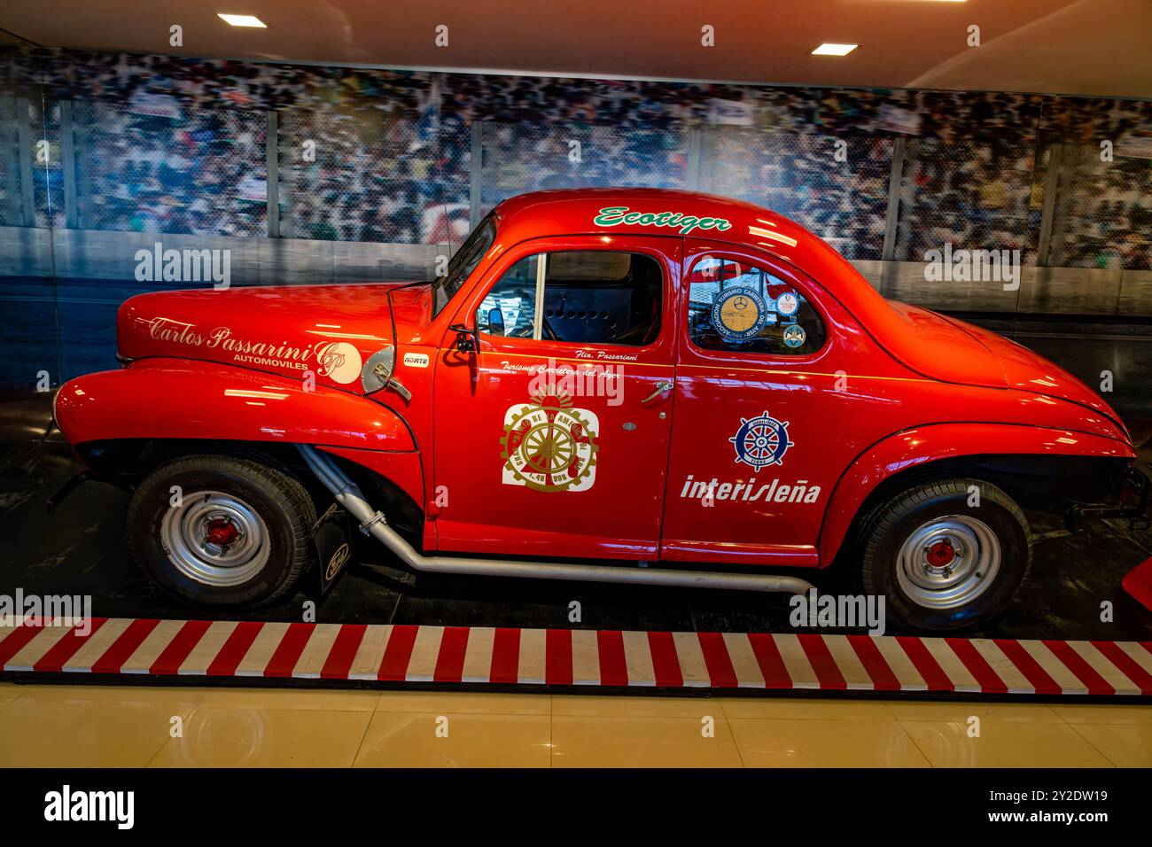 1988 Historic Ford Coupe race car in the Museo Termas de Rio Hondo ...