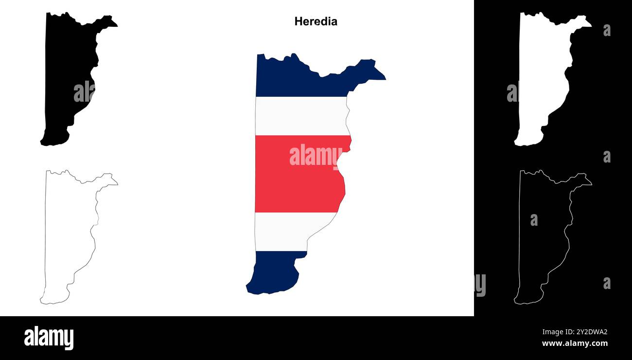 Blank heredia map hi-res stock photography and images - Alamy