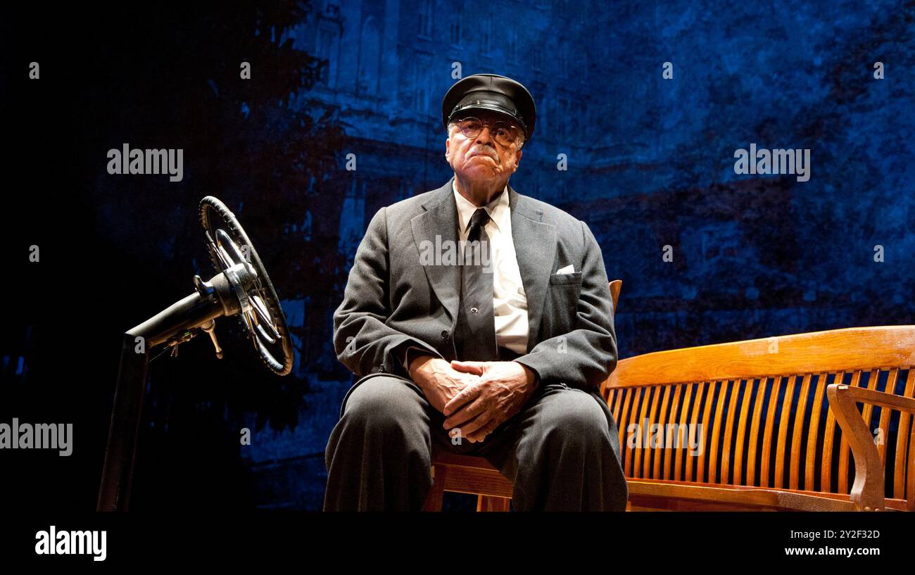James Earl Jones (Hoke Coleburn) in DRIVING MISS DAISY by Alfred Uhry at Wyndham's Theatre, London WC2  05/10/2011  set design: John Lea Beatty  costumes: Jane Greenwood  lighting: Peter Kaczorowski  director: David Esbjornson Stock Photo