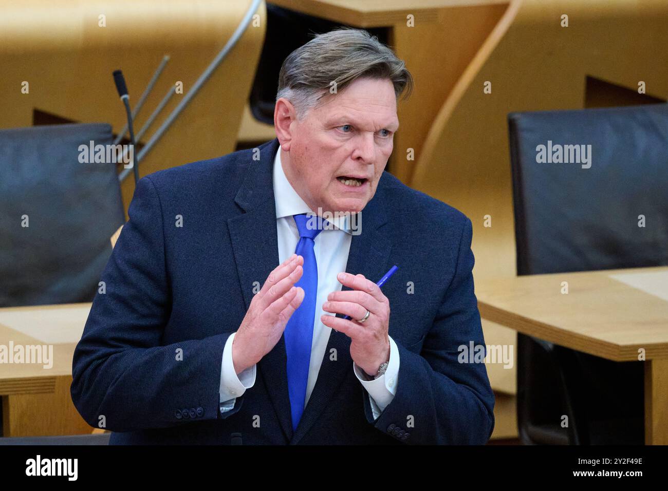 Edinburgh Scotland, UK 10 September 2024. Stephen Kerr MSP at the