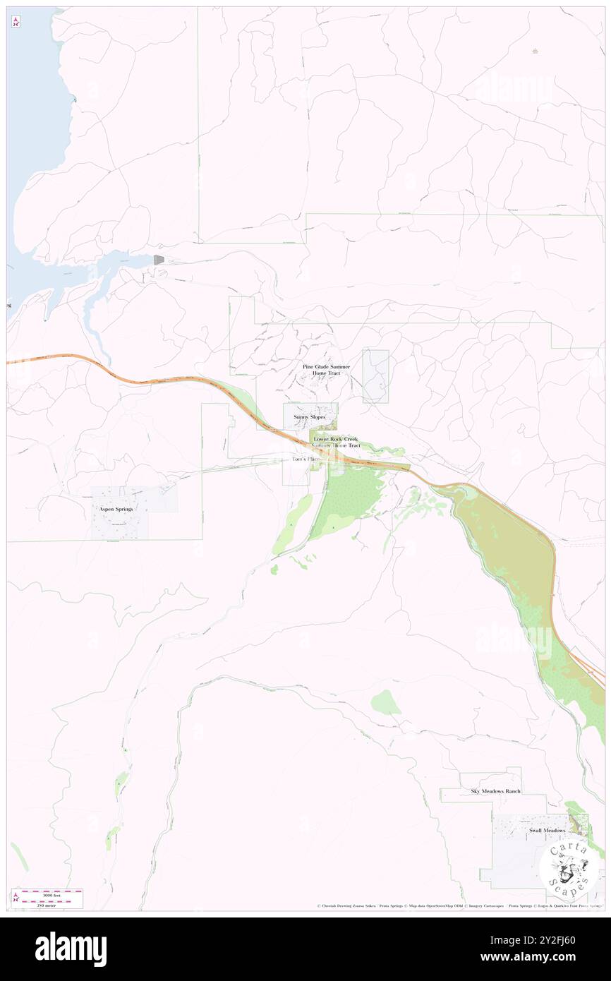 Toms Place, Mono County, US, United States, California, N 37 33' 40'', S 118 40' 52'', map, Cartascapes Map published in 2024. Explore Cartascapes, a map revealing Earth's diverse landscapes, cultures, and ecosystems. Journey through time and space, discovering the interconnectedness of our planet's past, present, and future. Stock Photo