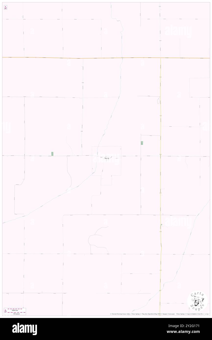 Maloy, Ringgold County, US, United States, Iowa, N 40 40' 27'', S 94 24' 43'', map, Cartascapes Map published in 2024. Explore Cartascapes, a map revealing Earth's diverse landscapes, cultures, and ecosystems. Journey through time and space, discovering the interconnectedness of our planet's past, present, and future. Stock Photo