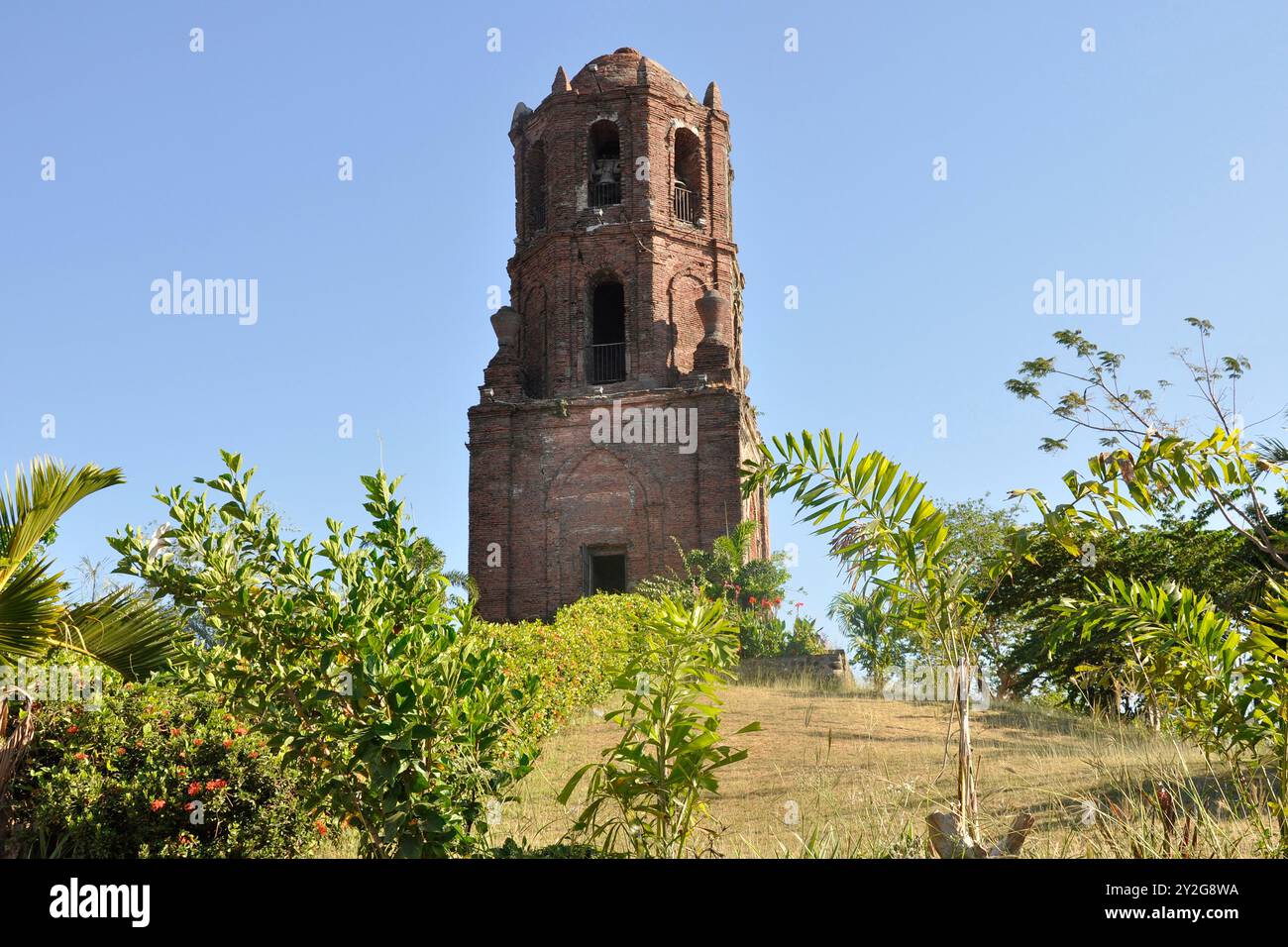 Philippines. Ilocos region. Vigan city. Bantay church Stock Photo - Alamy