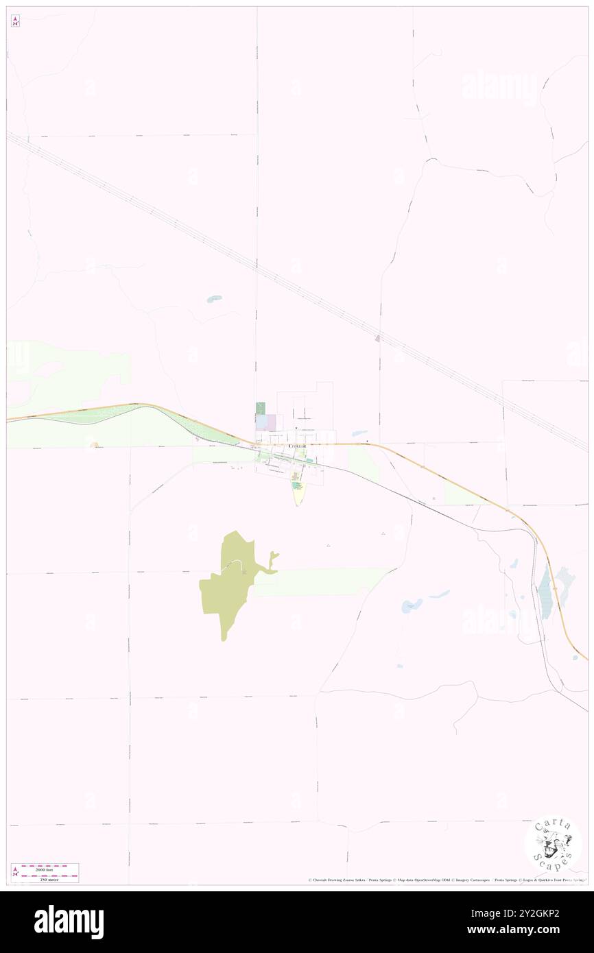 Creston, Lincoln County, US, United States, Washington, N 47 45' 30'', S 118 31' 10'', map, Cartascapes Map published in 2024. Explore Cartascapes, a map revealing Earth's diverse landscapes, cultures, and ecosystems. Journey through time and space, discovering the interconnectedness of our planet's past, present, and future. Stock Photo