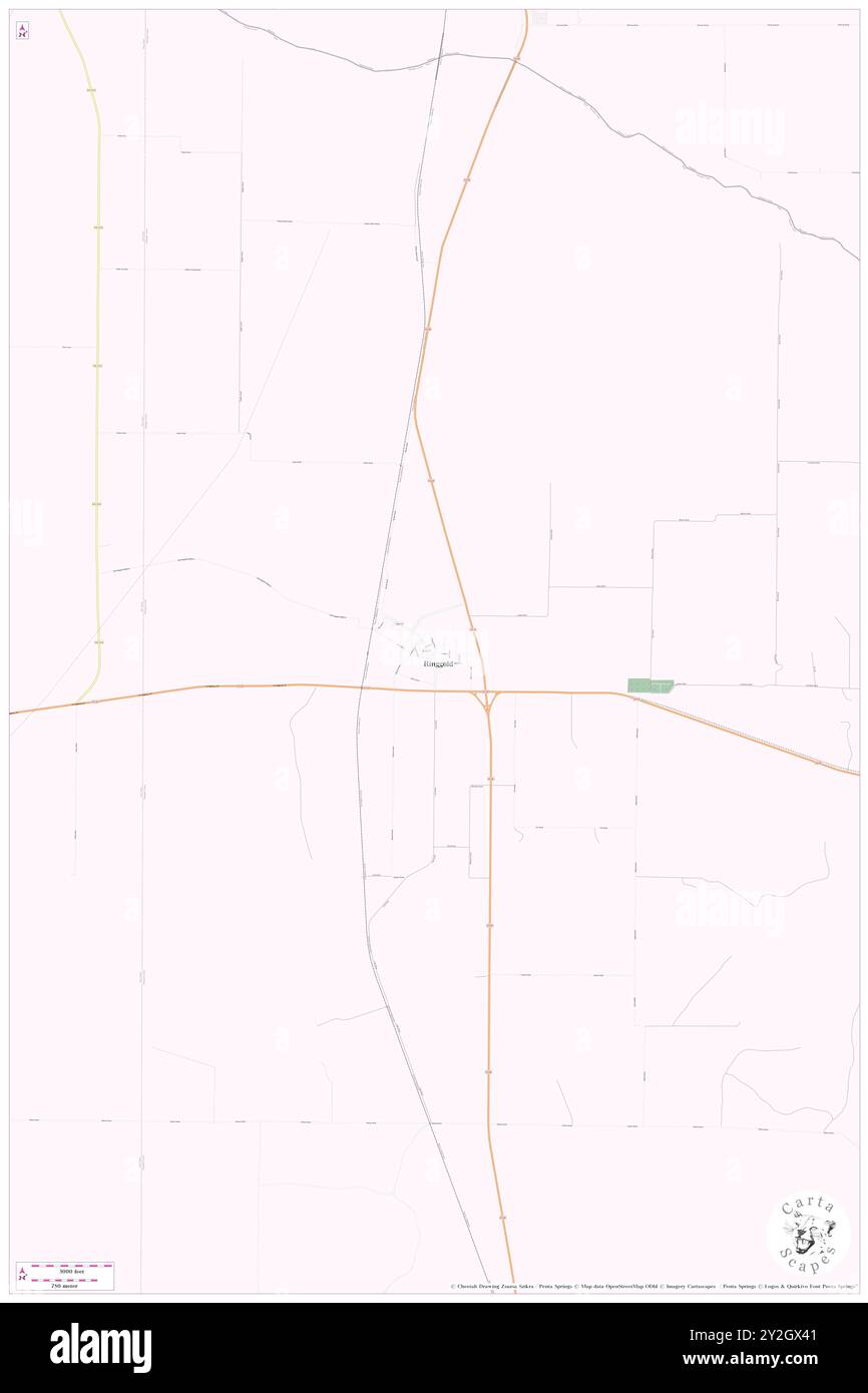 Ringgold, Montague County, US, United States, Texas, N 33 49' 13'', S 97 56' 37'', map, Cartascapes Map published in 2024. Explore Cartascapes, a map revealing Earth's diverse landscapes, cultures, and ecosystems. Journey through time and space, discovering the interconnectedness of our planet's past, present, and future. Stock Photo