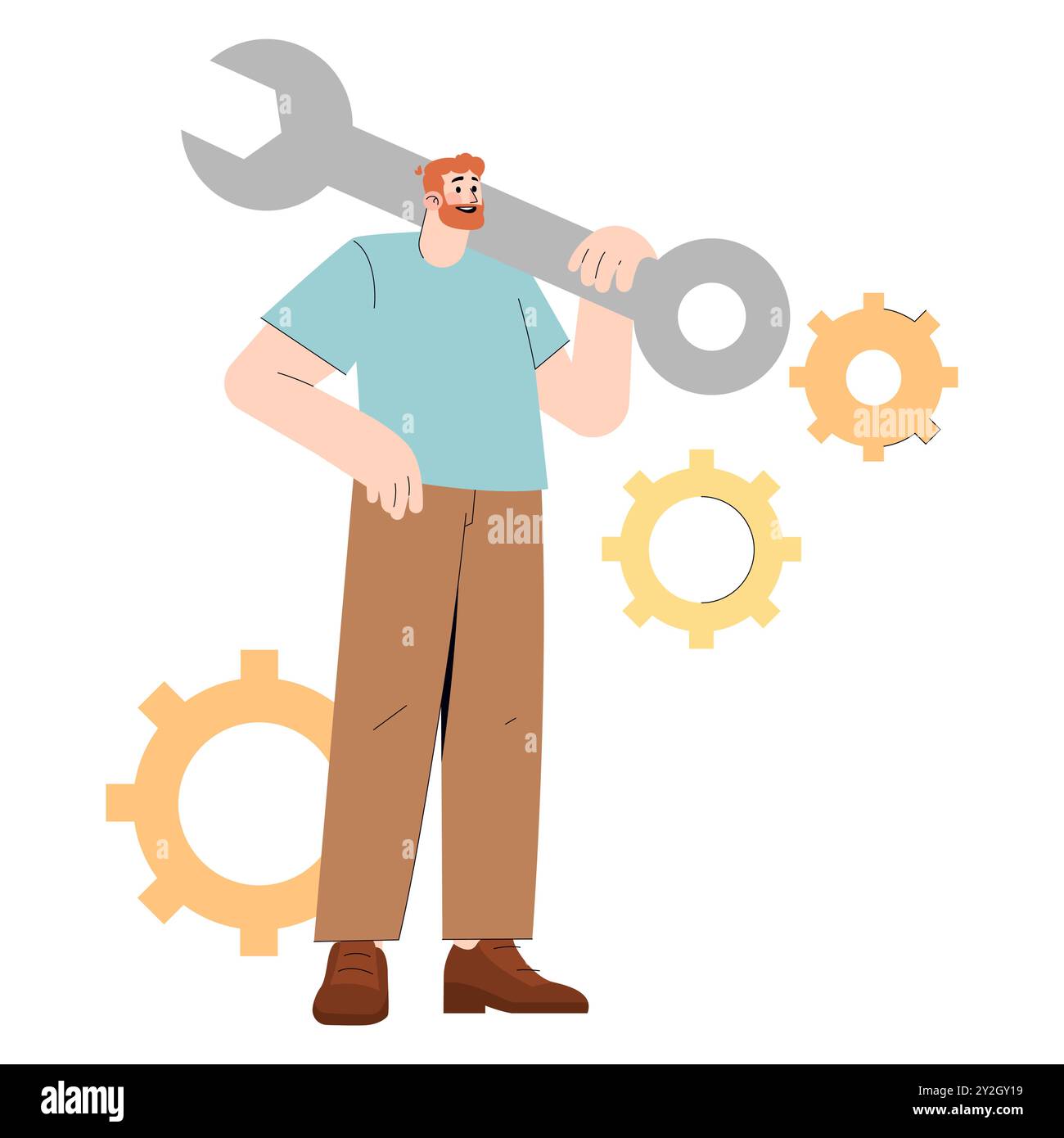 Diversity businessman concept an inclusive male figure holding a