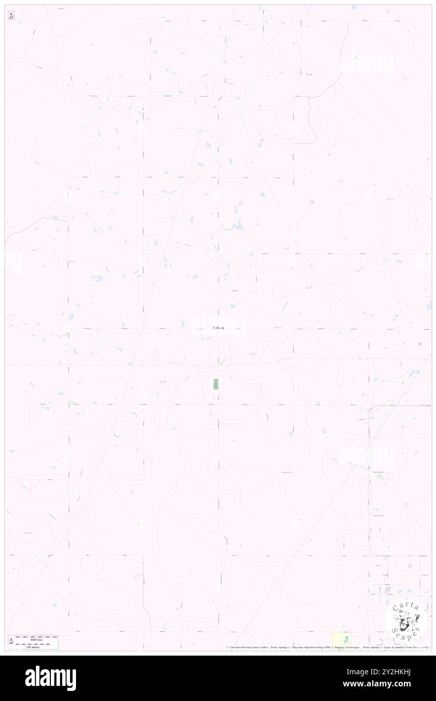 Wilson, Okmulgee County, US, United States, Oklahoma, N 35 30' 27'', S 96 2' 4'', map, Cartascapes Map published in 2024. Explore Cartascapes, a map revealing Earth's diverse landscapes, cultures, and ecosystems. Journey through time and space, discovering the interconnectedness of our planet's past, present, and future. Stock Photo