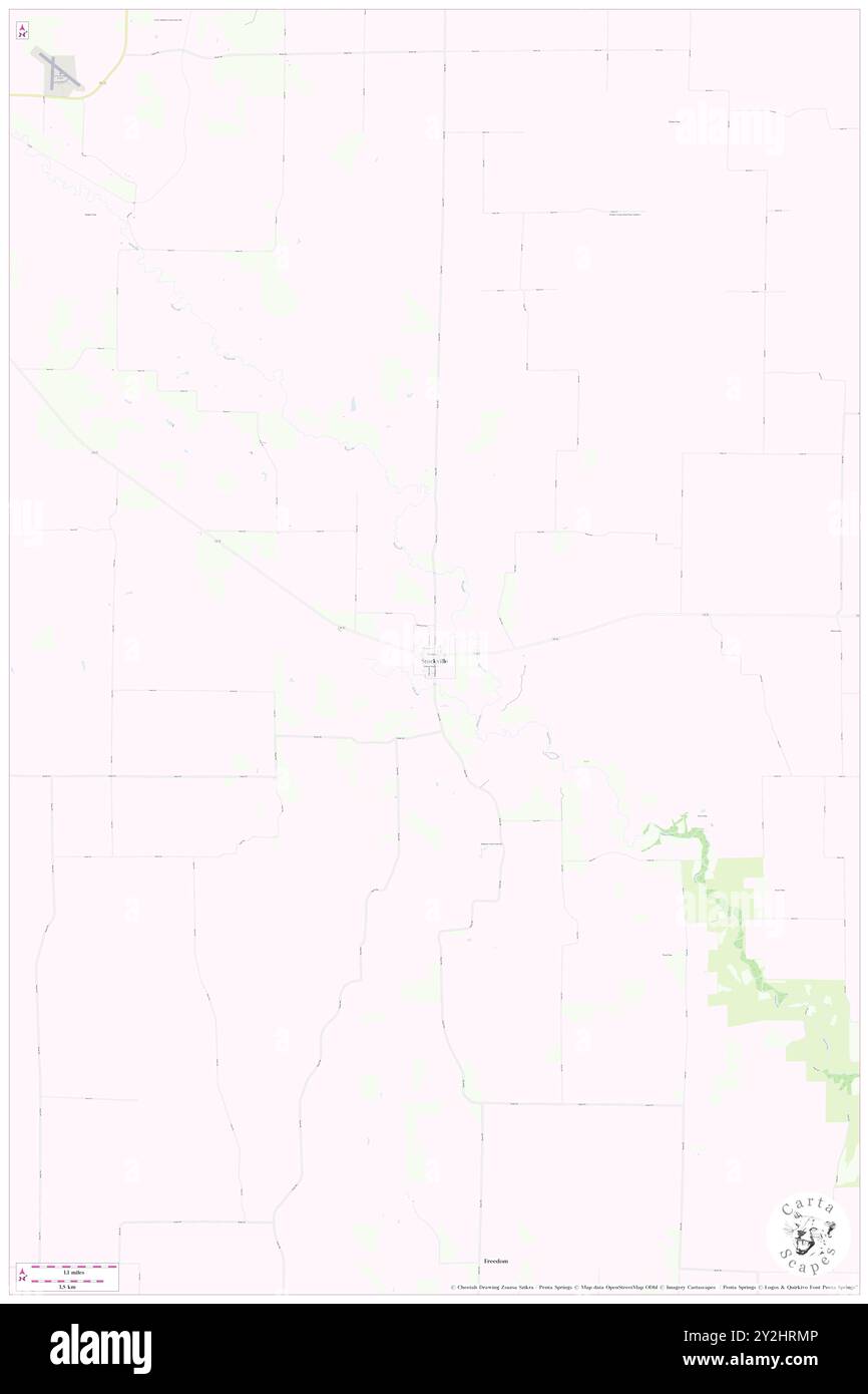 Stockville, Frontier County, US, United States, Nebraska, N 40 31' 58'', S 100 23' 0'', map, Cartascapes Map published in 2024. Explore Cartascapes, a map revealing Earth's diverse landscapes, cultures, and ecosystems. Journey through time and space, discovering the interconnectedness of our planet's past, present, and future. Stock Photo