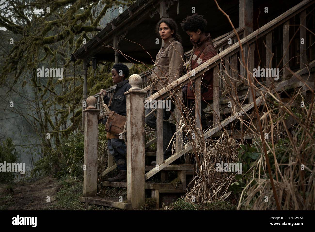 RELEASE DATE: September 27, 2024. TITLE: Never Let Go STUDIO: Lionsgate. DIRECTOR: Alexandre Aja. PLOT: A family that has been haunted by an evil spirit for years. Their safety and their surroundings come into question when one of the children questions if the evil is real. STARRING: ANTHONY B. JENKINS as Samuel, HALLE BERRY as Momma, PERCY DAGGS IV as Nolan. (Credit Image: © Lionsgate/Entertainment Pictures/ZUMAPRESS.com) EDITORIAL USAGE ONLY! Not for Commercial USAGE! Stock Photo