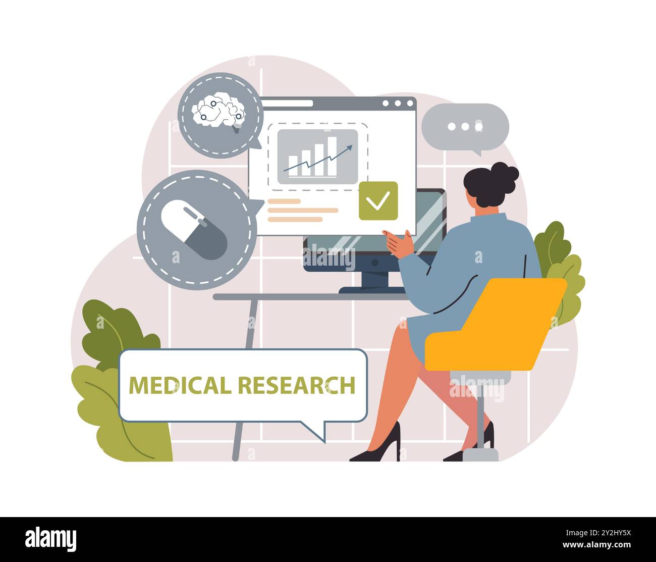 Healthtech Vector Healthtech. Innovative diagnosis and treatment methodics. Telemedicine ...
