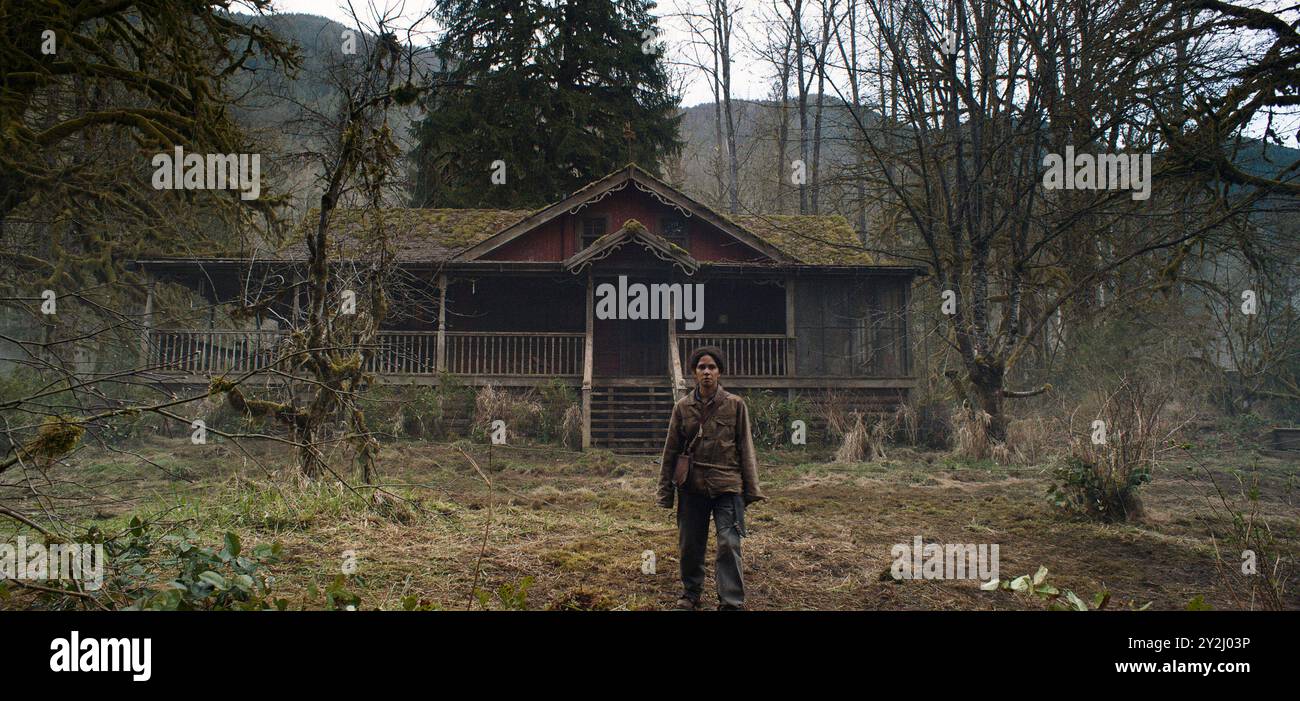 RELEASE DATE: September 27, 2024. TITLE: Never Let Go STUDIO: Lionsgate. DIRECTOR: Alexandre Aja. PLOT: A family that has been haunted by an evil spirit for years. Their safety and their surroundings come into question when one of the children questions if the evil is real. STARRING: HALLE BERRY as Momma. (Credit Image: © Lionsgate/Entertainment Pictures/ZUMAPRESS.com) EDITORIAL USAGE ONLY! Not for Commercial USAGE! Stock Photo