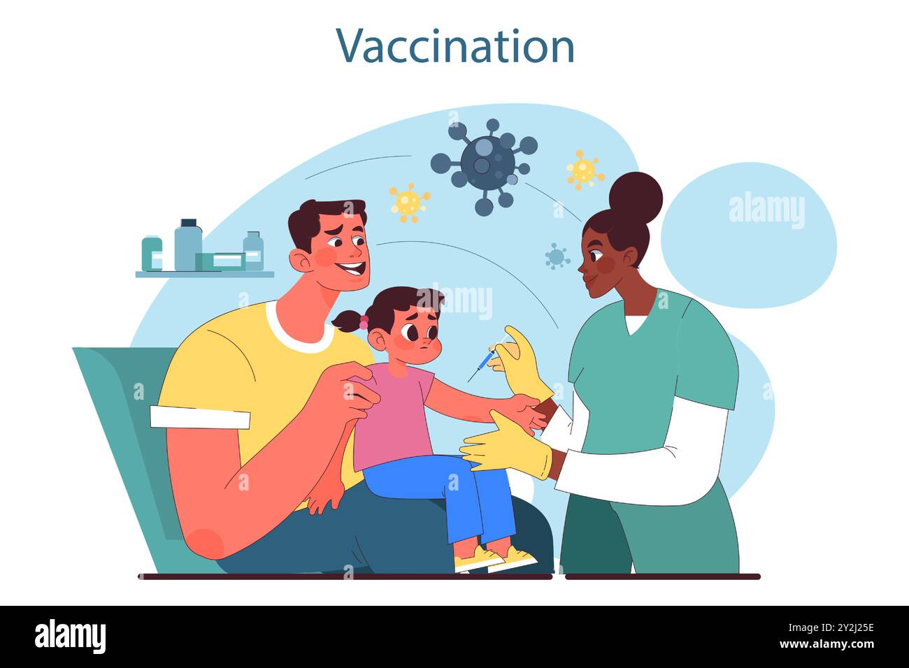 Woman getting vaccine shot by doctor Cut Out Stock Images & Pictures ...