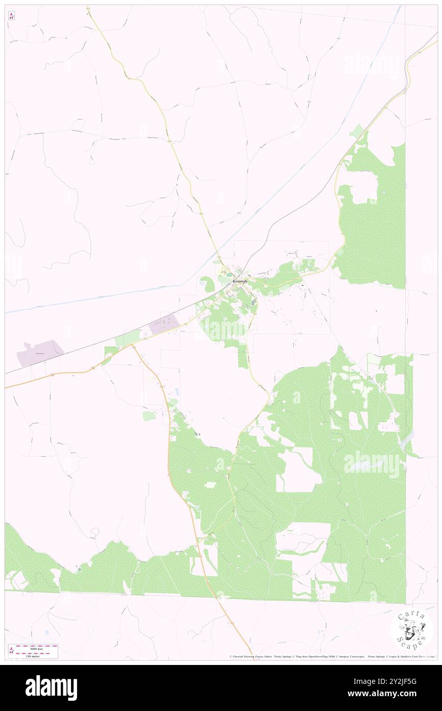 Kennedy, Lamar County, US, United States, Alabama, N 33 35' 13'', S 87 59' 4'', map, Cartascapes Map published in 2024. Explore Cartascapes, a map revealing Earth's diverse landscapes, cultures, and ecosystems. Journey through time and space, discovering the interconnectedness of our planet's past, present, and future. Stock Photo