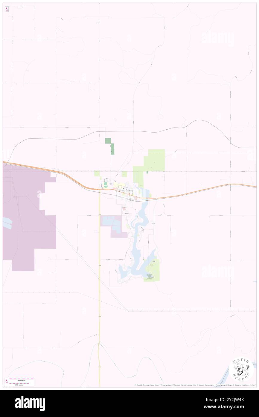 Fort Towson, Choctaw County, US, United States, Oklahoma, N 34 1' 7'', S 95 15' 58'', map, Cartascapes Map published in 2024. Explore Cartascapes, a map revealing Earth's diverse landscapes, cultures, and ecosystems. Journey through time and space, discovering the interconnectedness of our planet's past, present, and future. Stock Photo