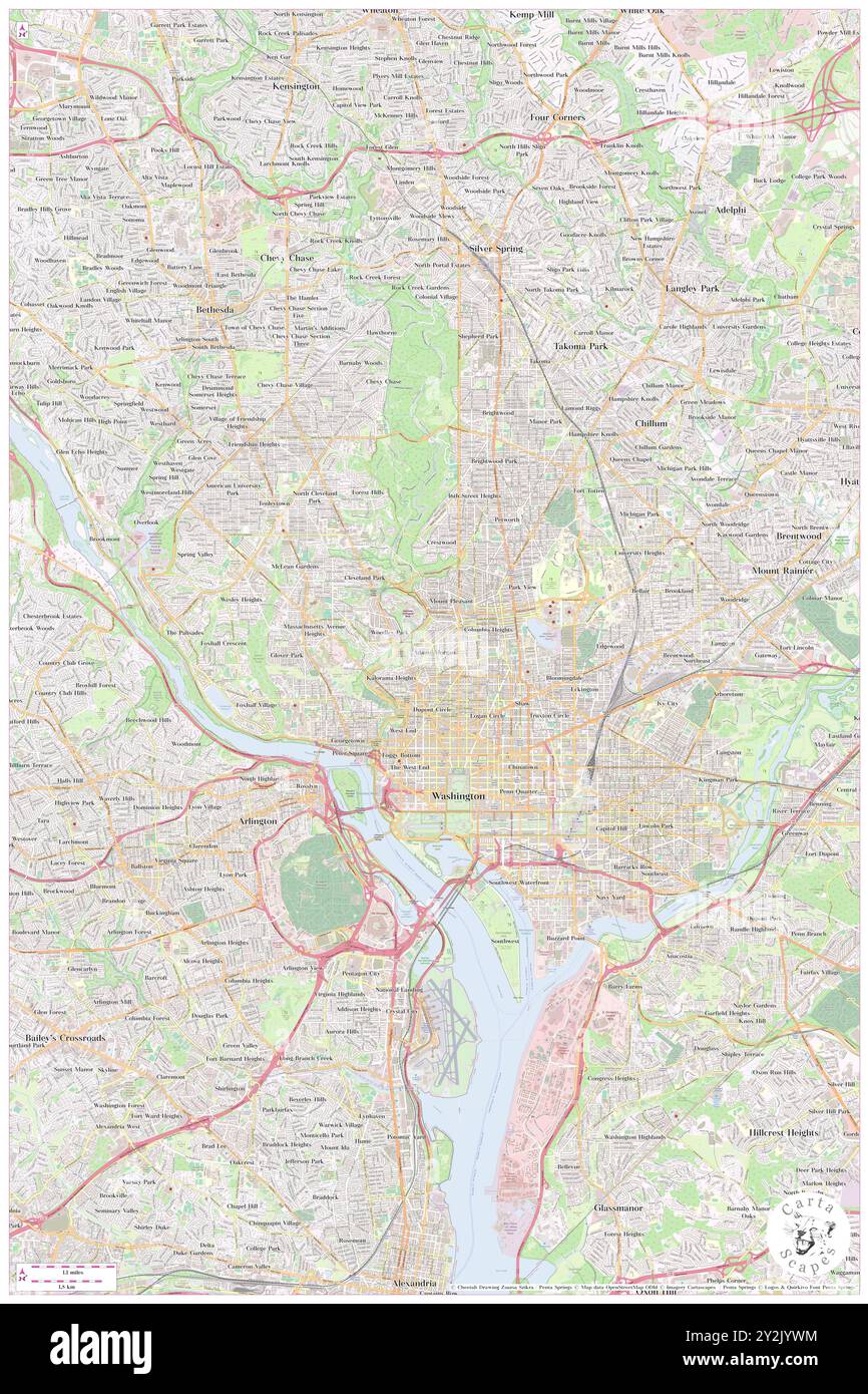 Adams Morgan, Washington County, US, United States, Washington, D.C., N 38 55' 17'', S 77 2' 31'', map, Cartascapes Map published in 2024. Explore Cartascapes, a map revealing Earth's diverse landscapes, cultures, and ecosystems. Journey through time and space, discovering the interconnectedness of our planet's past, present, and future. Stock Photo