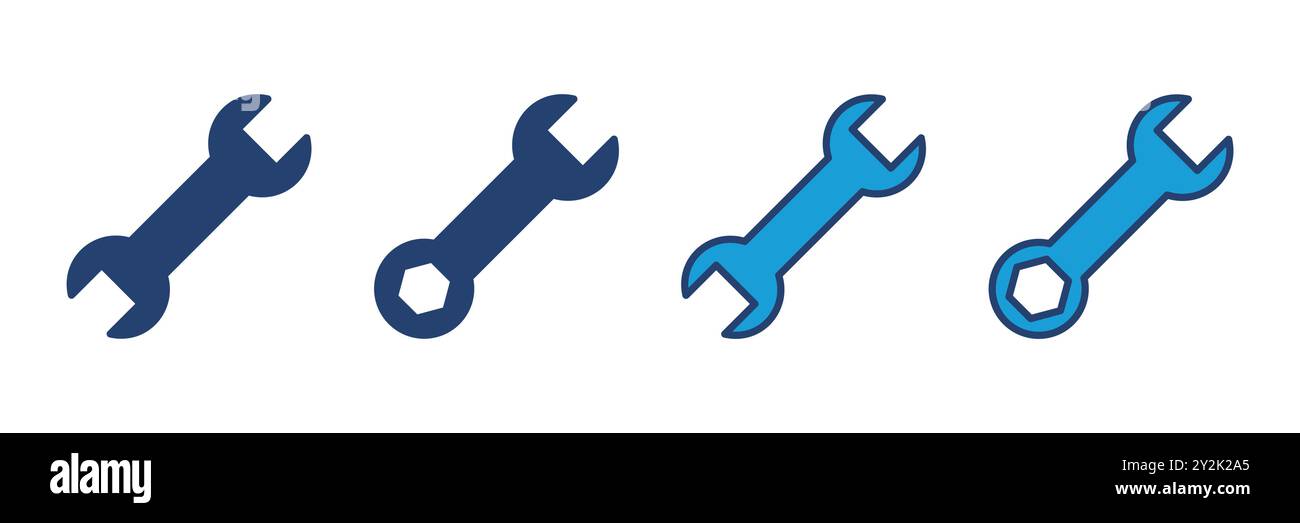Wrench icon vector. repair icon vector. tools icon vector Stock Vector