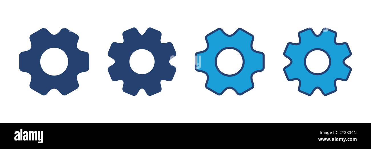 setting Icon Vector. Cog settings Icon Symbol Stock Vector
