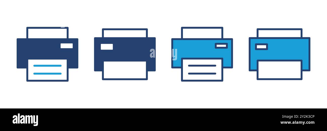 Modern laser printer printing Stock Vector Images - Alamy