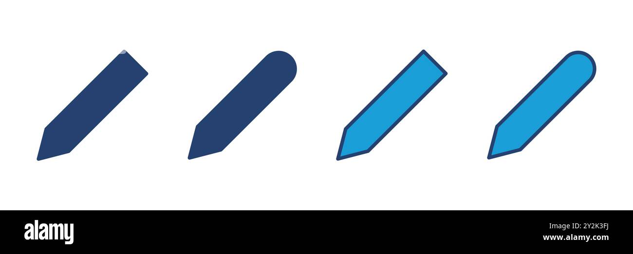 Pencil icon vector. pen symbol. edit icon vector Stock Vector