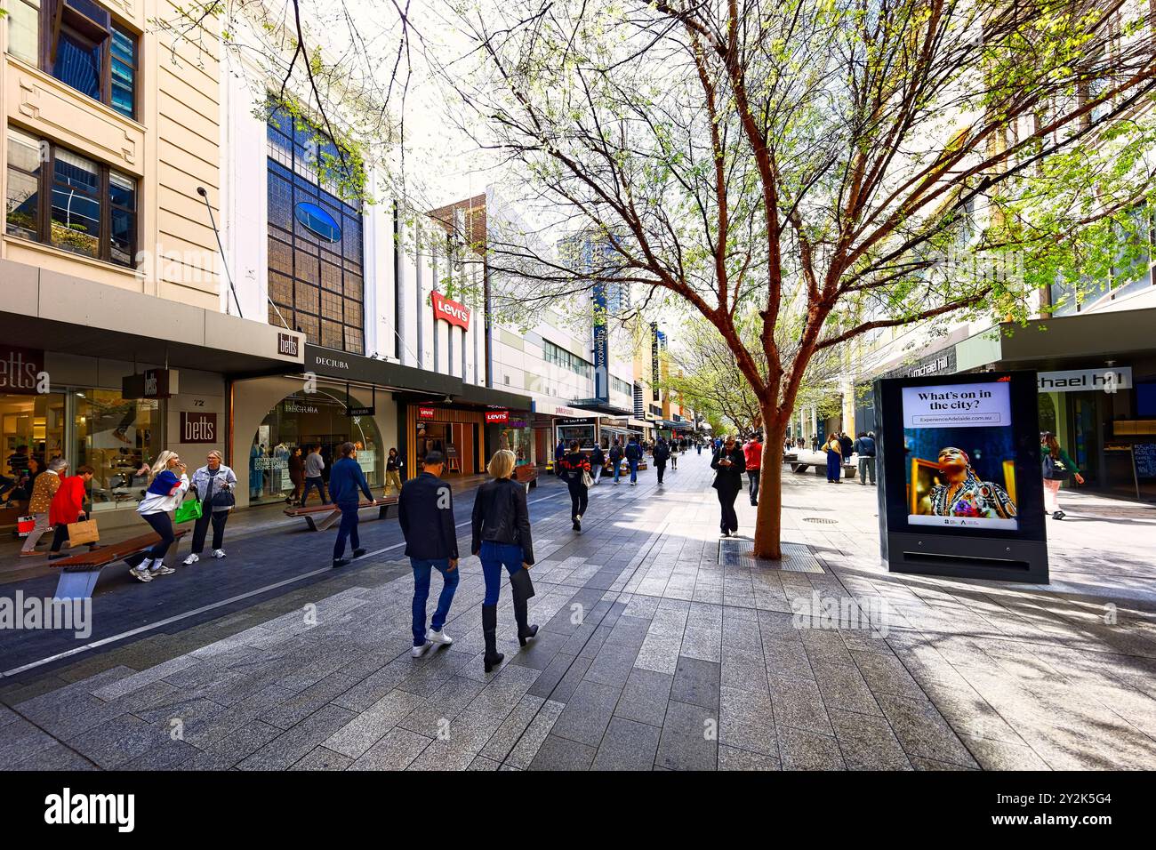 Rundle Mall, Adelaide, South Australia Stock Photo Alamy