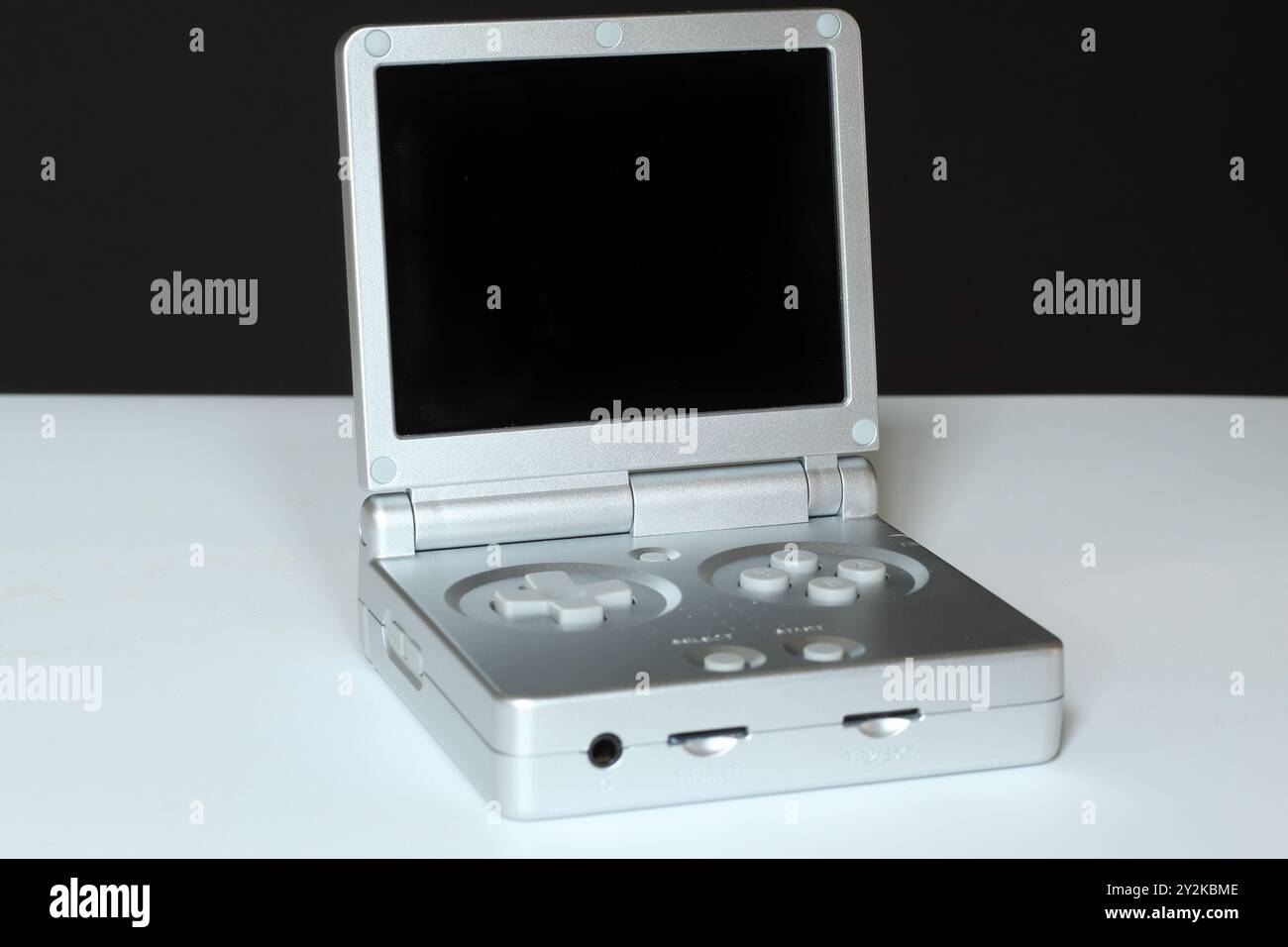 Houston, Texas, USA - September 10, 2024: Anbernic RG35XXSP retro handheld game console Stock Photo