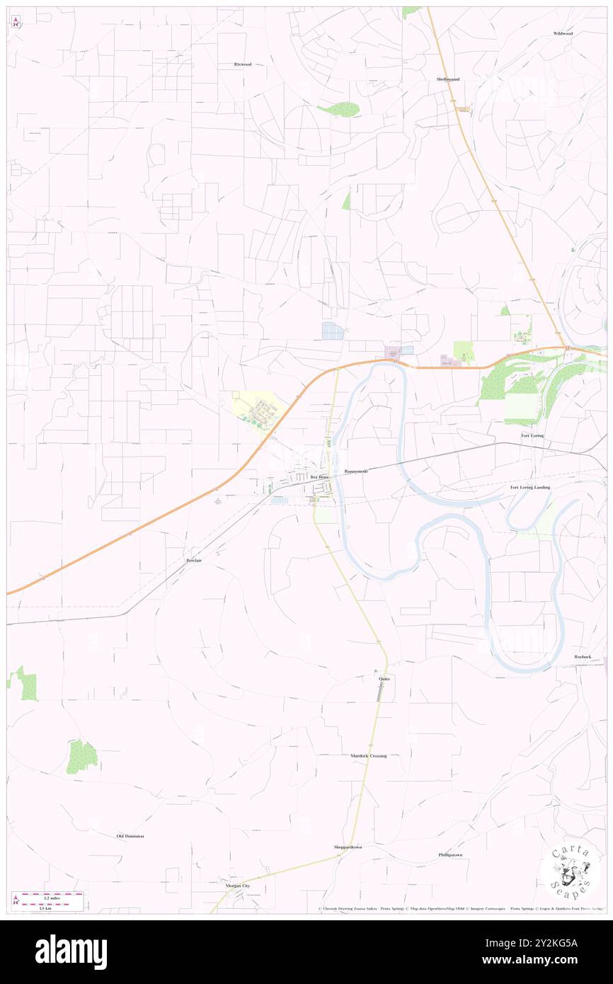 Itta Bena, Leflore County, US, United States, Mississippi, N 33 29' 42'', S 90 19' 11'', map, Cartascapes Map published in 2024. Explore Cartascapes, a map revealing Earth's diverse landscapes, cultures, and ecosystems. Journey through time and space, discovering the interconnectedness of our planet's past, present, and future. Stock Photo