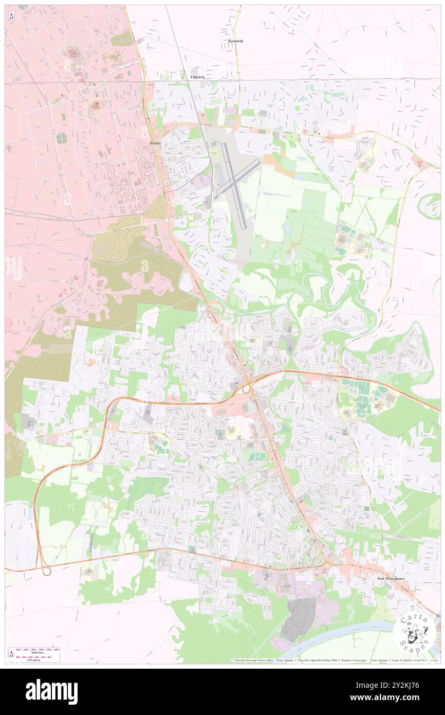 Ringgold, Montgomery County, US, United States, Tennessee, N 36 35' 38'', S 87 25' 5'', map, Cartascapes Map published in 2024. Explore Cartascapes, a map revealing Earth's diverse landscapes, cultures, and ecosystems. Journey through time and space, discovering the interconnectedness of our planet's past, present, and future. Stock Photo