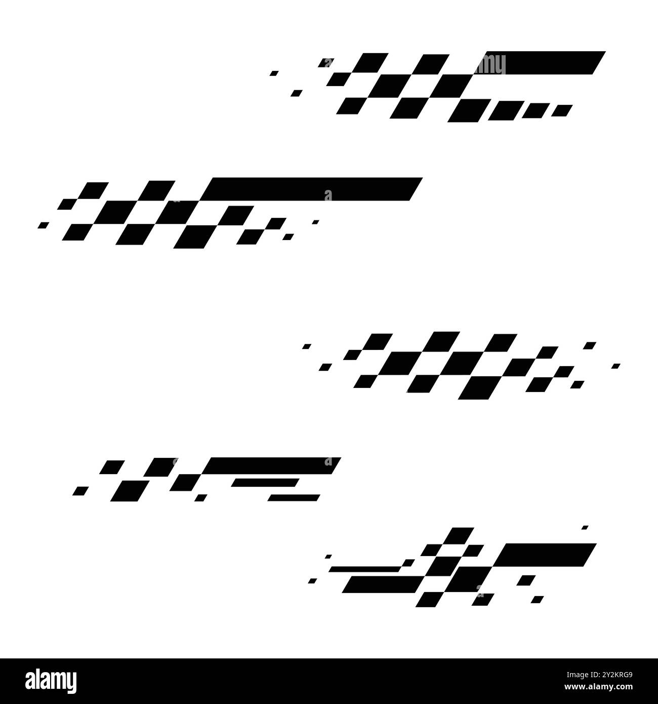 Abstract black checkered patterns corners Stock Vector Image & Art - Alamy