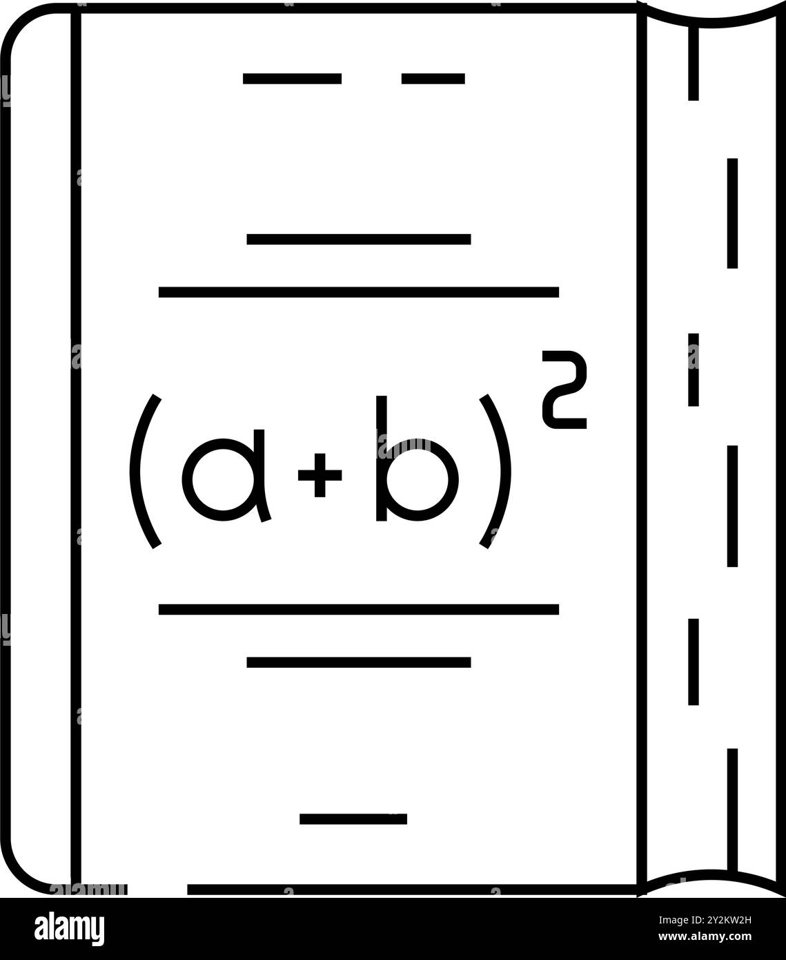 algebra education science line icon vector illustration Stock Vector ...