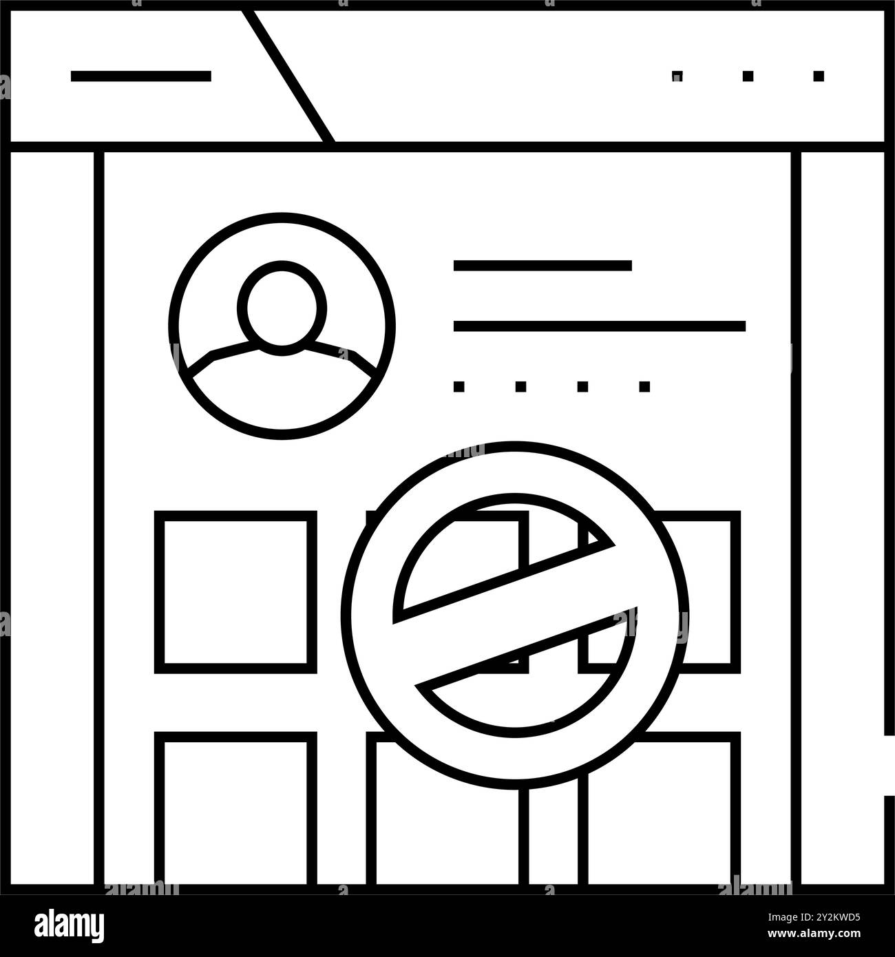 woman disapproval line icon vector illustration Stock Vector Image ...