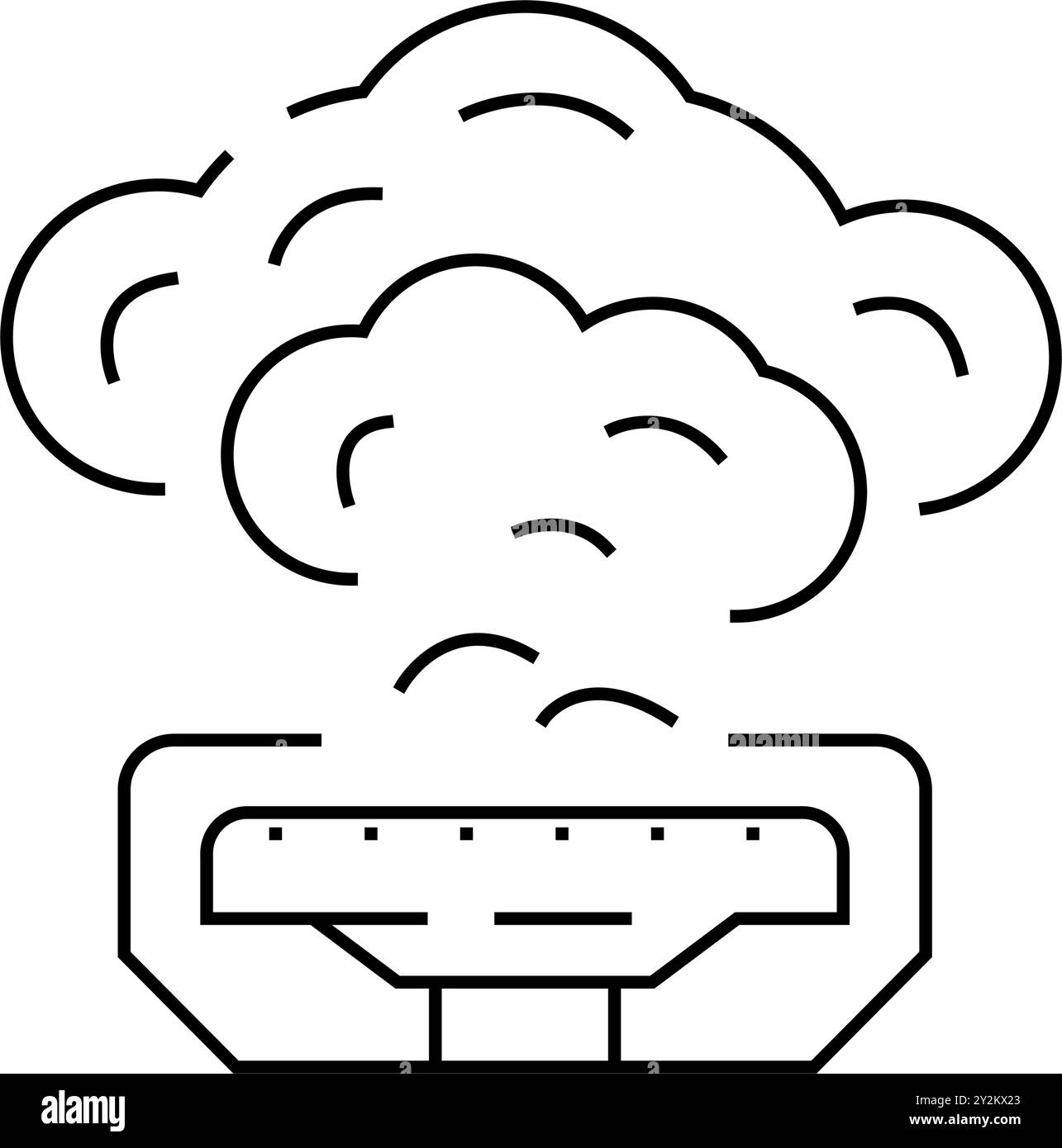 gas smell line icon vector illustration Stock Vector Image & Art - Alamy