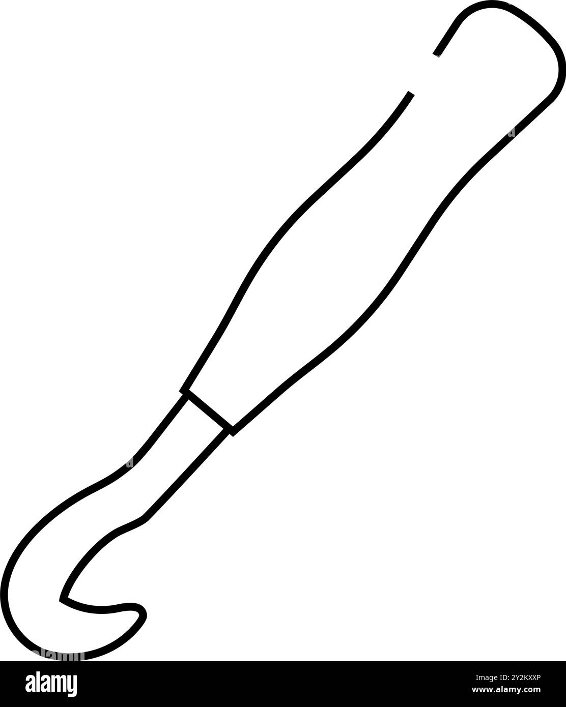 crochet hook knitting wool line icon vector illustration Stock Vector ...