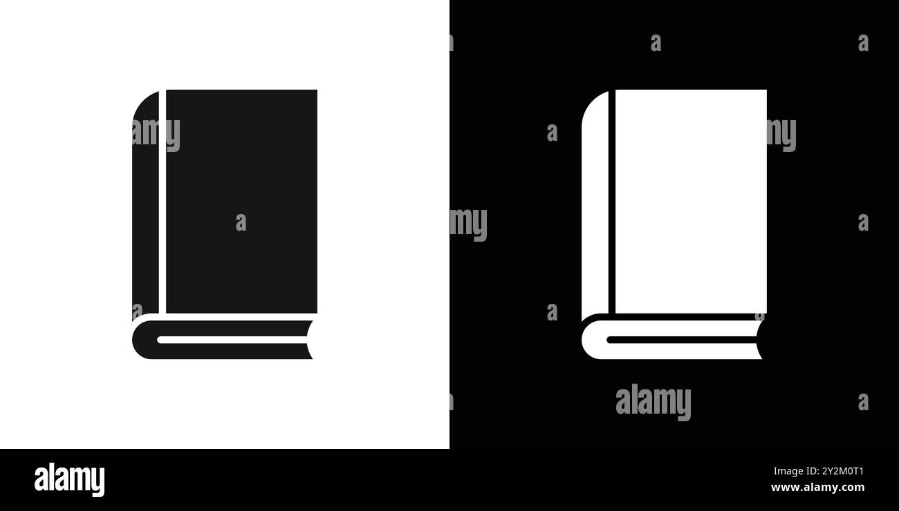 Book icon Black line art vector in black and white outline set ...