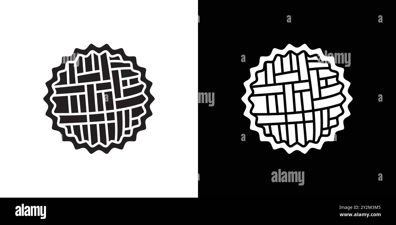 Pie icon Black line art vector in black and white outline set ...