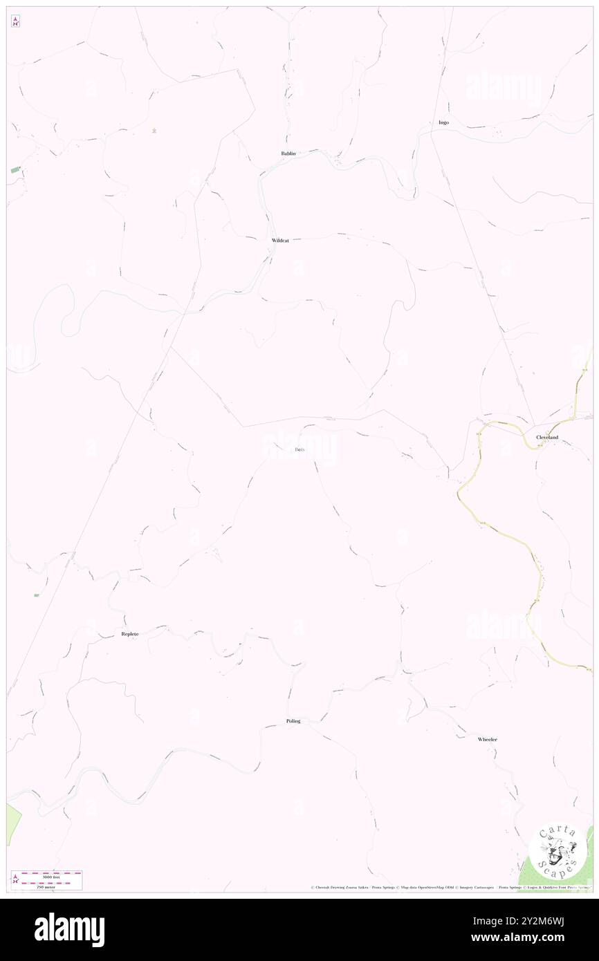 Bois, Webster County, US, United States, West Virginia, N 38 43' 31'', S 80 26' 5'', map, Cartascapes Map published in 2024. Explore Cartascapes, a map revealing Earth's diverse landscapes, cultures, and ecosystems. Journey through time and space, discovering the interconnectedness of our planet's past, present, and future. Stock Photo