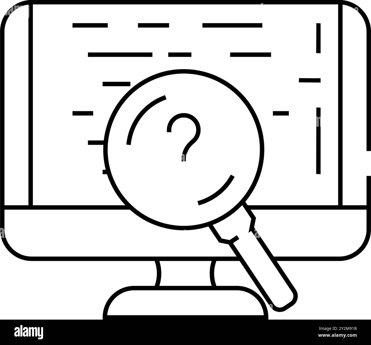 code review software line icon vector illustration Stock Vector
