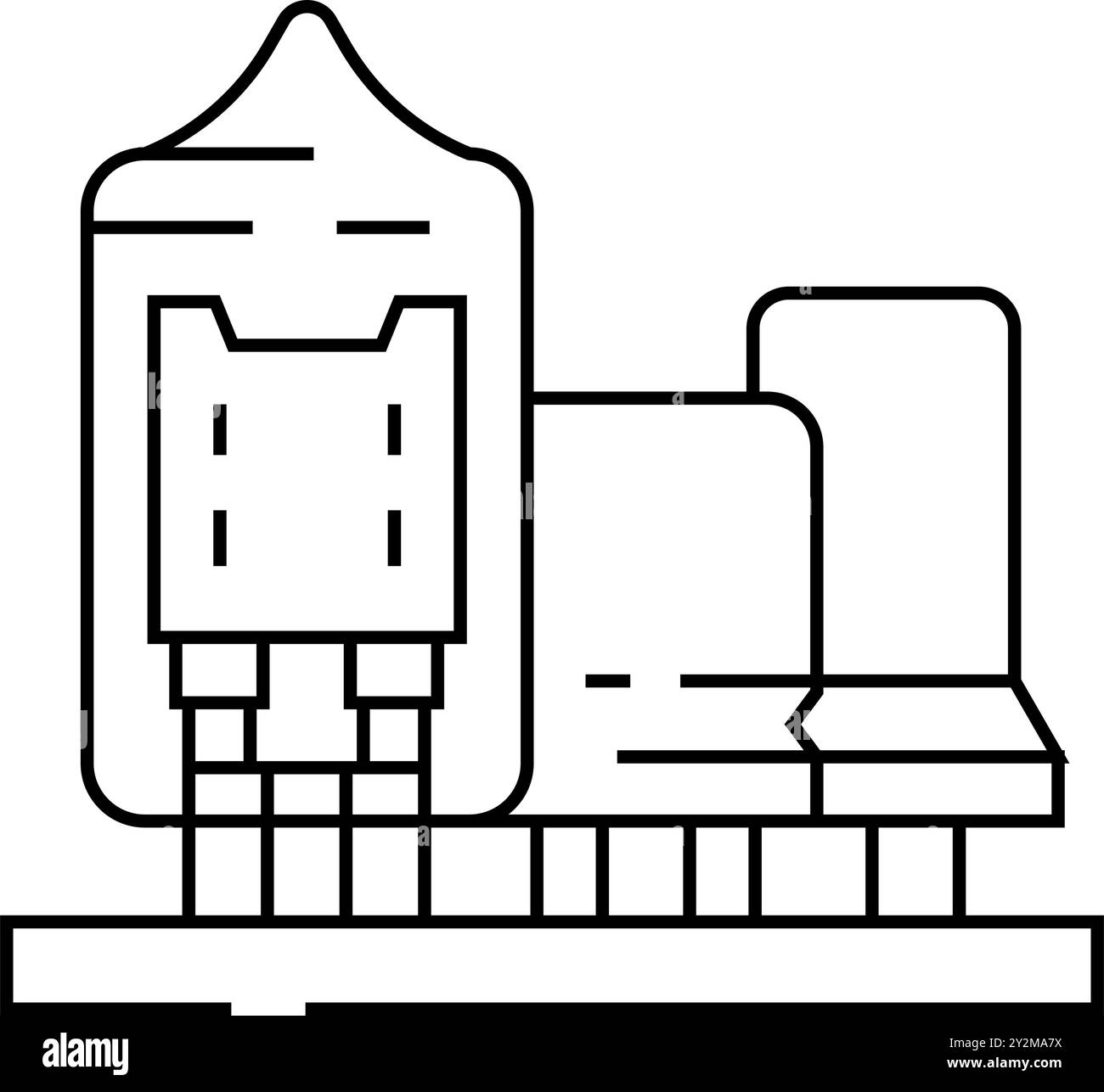 analog electronics line icon vector illustration Stock Vector Image ...