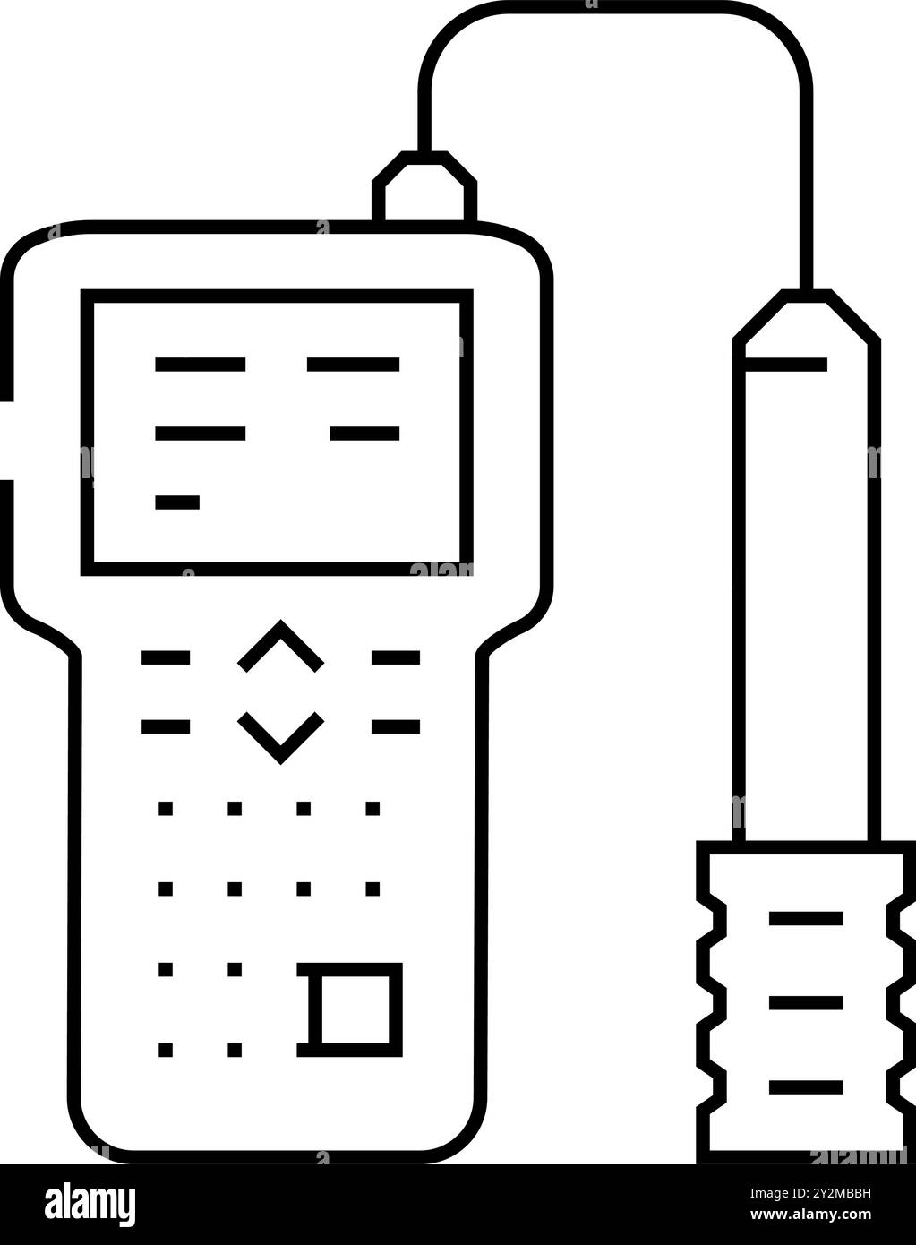 water quality testing hydrogeologist line icon vector illustration ...