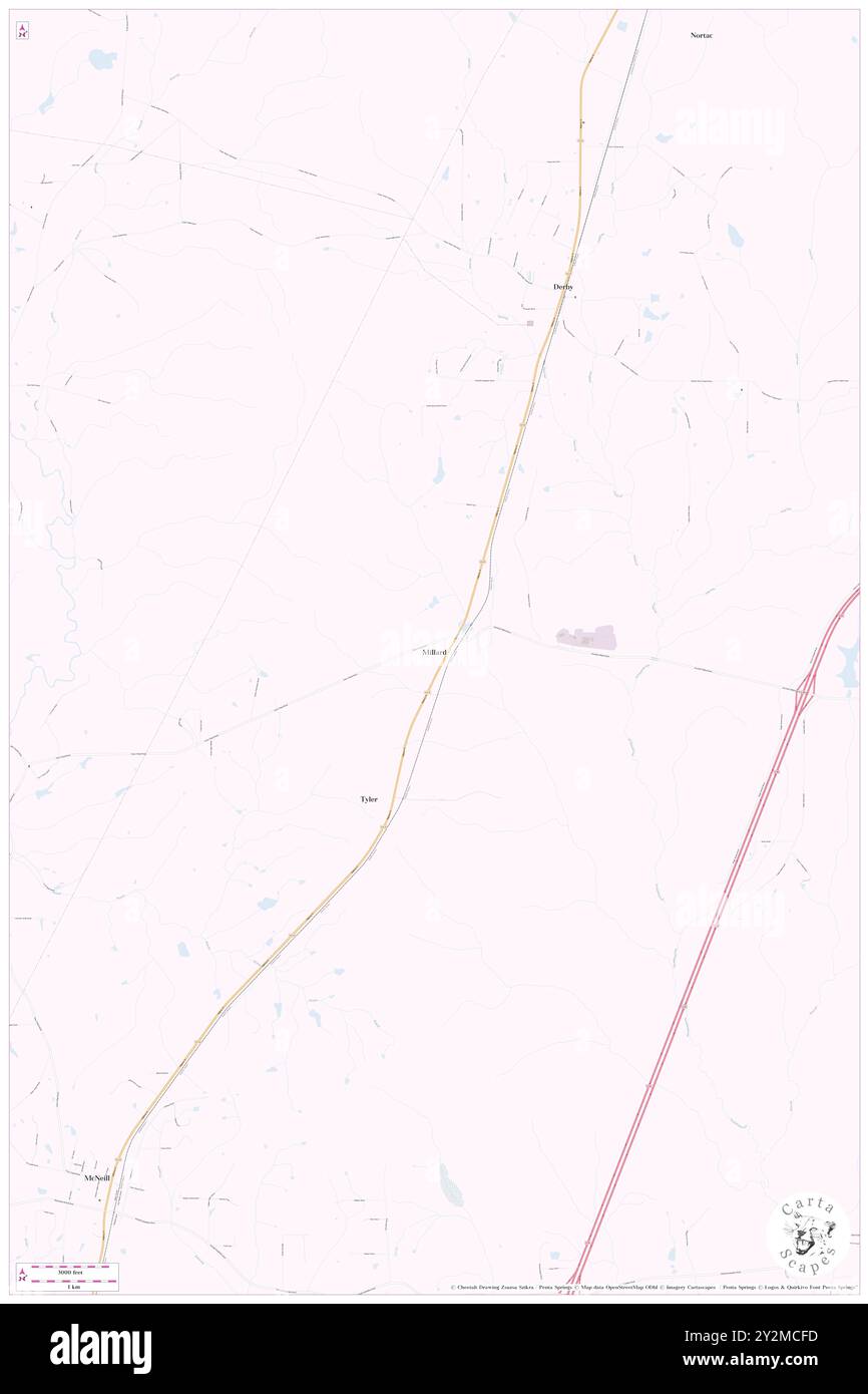 Millard, Pearl River County, US, United States, Mississippi, N 30 43' 20'', S 89 35' 54'', map, Cartascapes Map published in 2024. Explore Cartascapes, a map revealing Earth's diverse landscapes, cultures, and ecosystems. Journey through time and space, discovering the interconnectedness of our planet's past, present, and future. Stock Photo