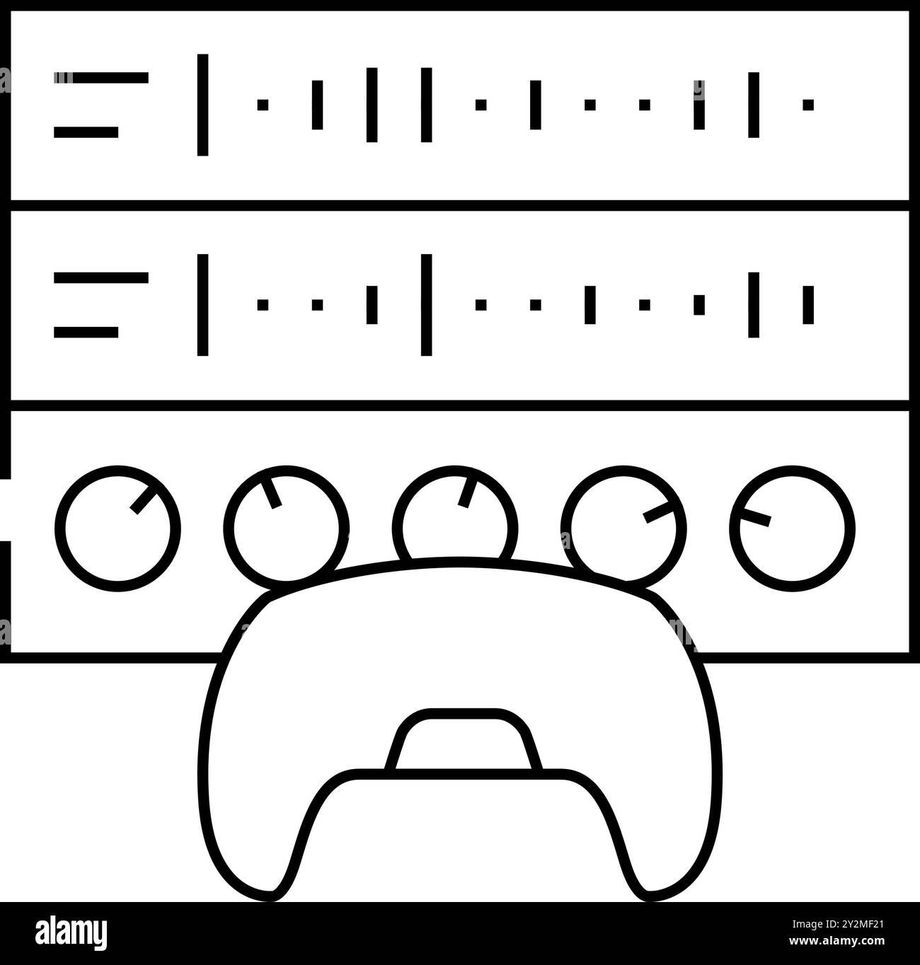 sound design game development line icon vector illustration Stock ...