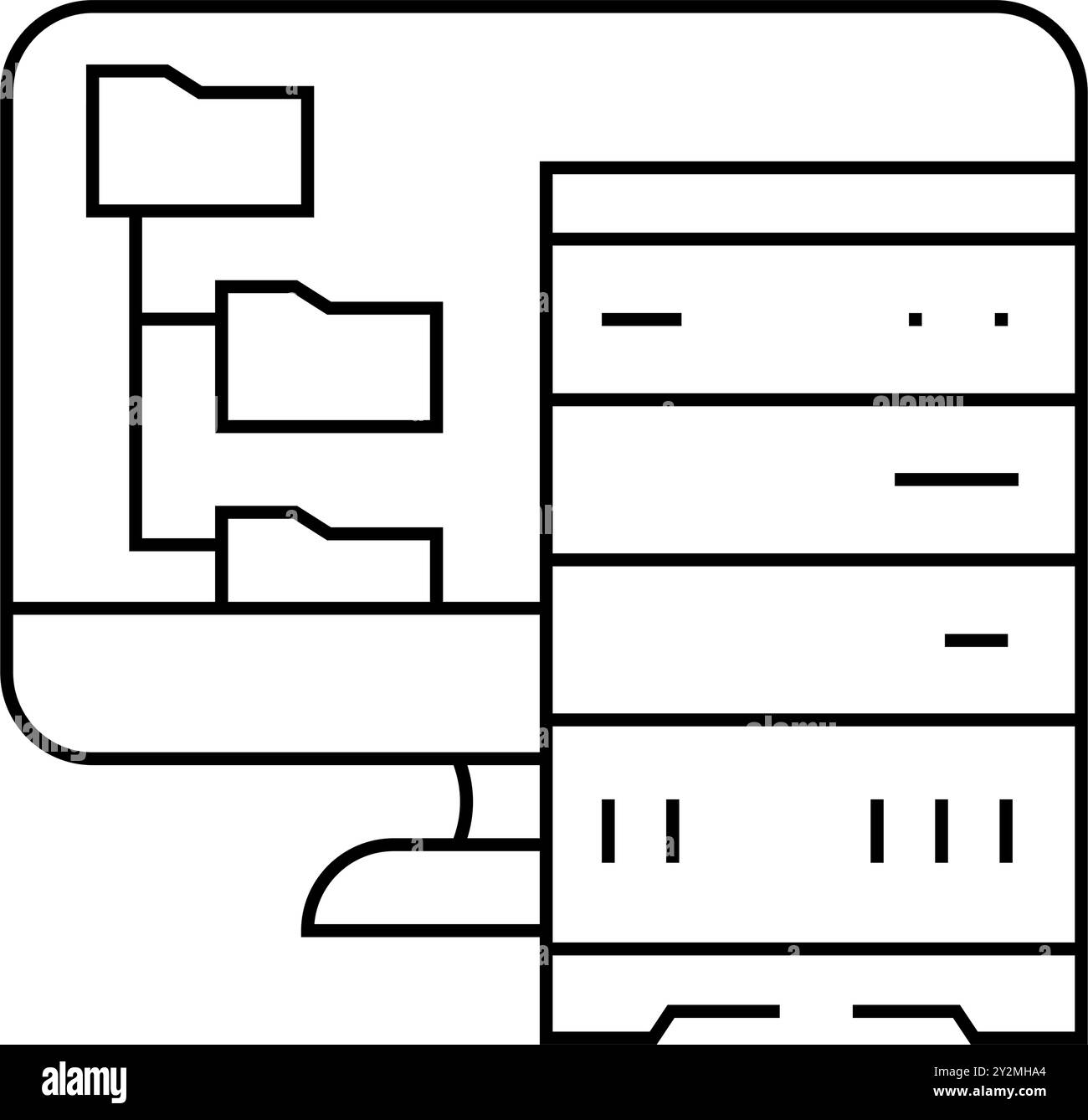 Archiving system Stock Vector Images - Alamy