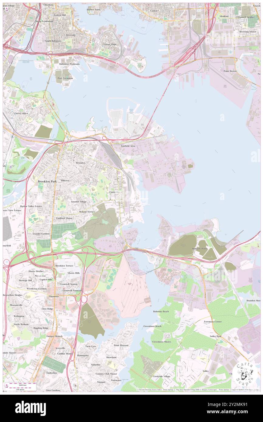 Curtis Bay Industrial Area, City of Baltimore, US, United States 