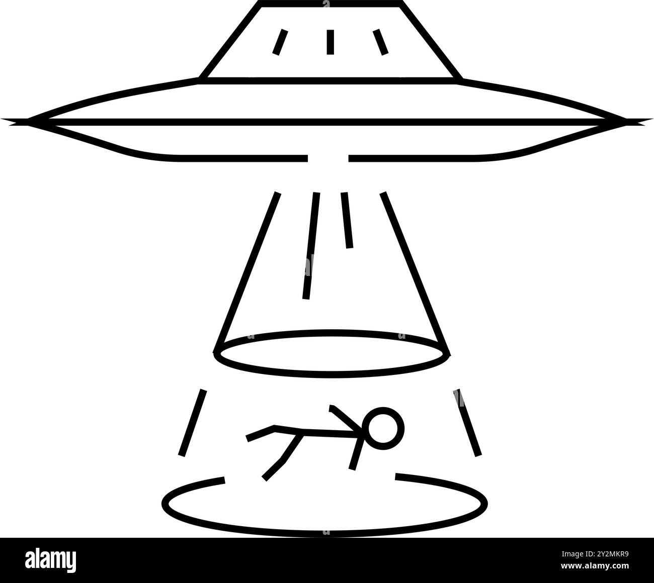 alien life space exploration line icon vector illustration Stock Vector ...