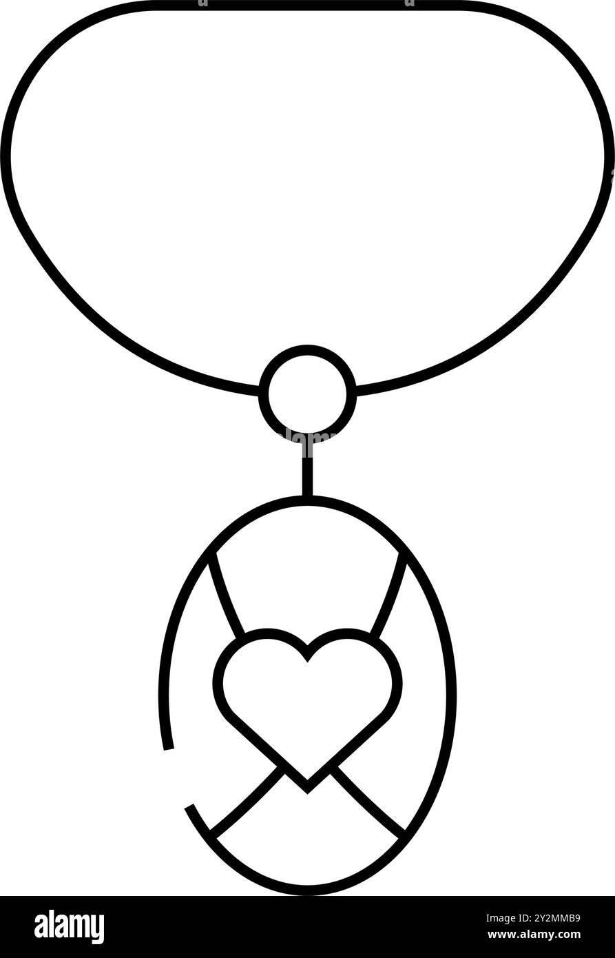 pendant jewelry line icon vector illustration Stock Vector Image & Art ...