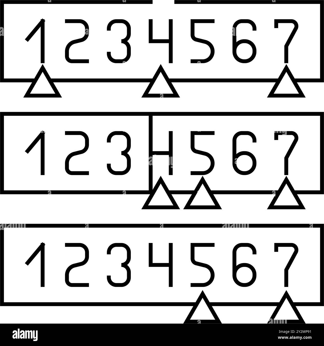 binary search algorithm line icon vector illustration Stock Vector ...