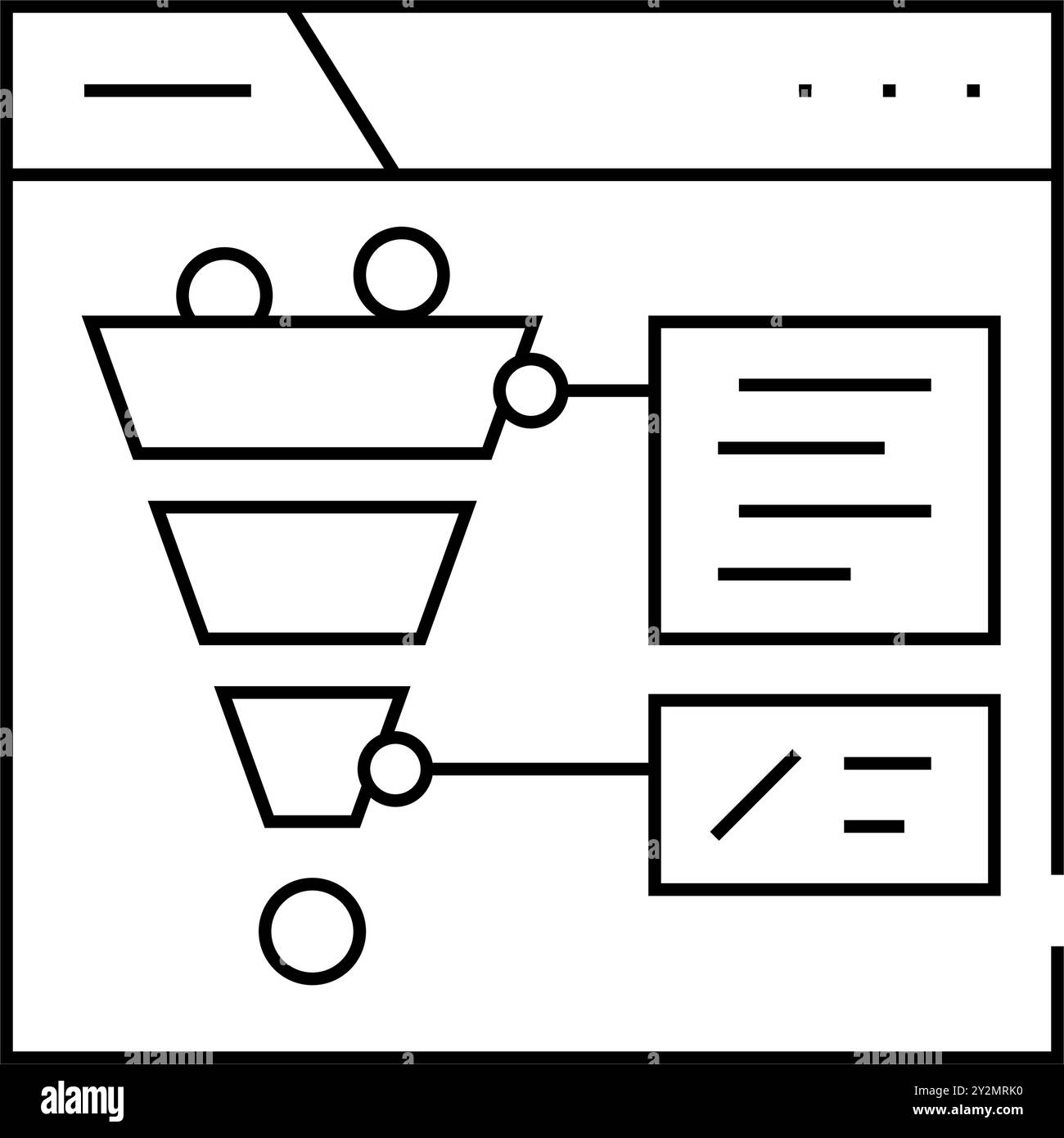 conversion rate seo line icon vector illustration Stock Vector Image ...