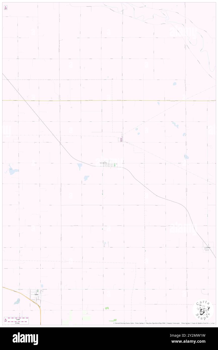 Lesterville, Yankton County, US, United States, South Dakota, N 43 2' 21'', S 97 35' 44'', map, Cartascapes Map published in 2024. Explore Cartascapes, a map revealing Earth's diverse landscapes, cultures, and ecosystems. Journey through time and space, discovering the interconnectedness of our planet's past, present, and future. Stock Photo