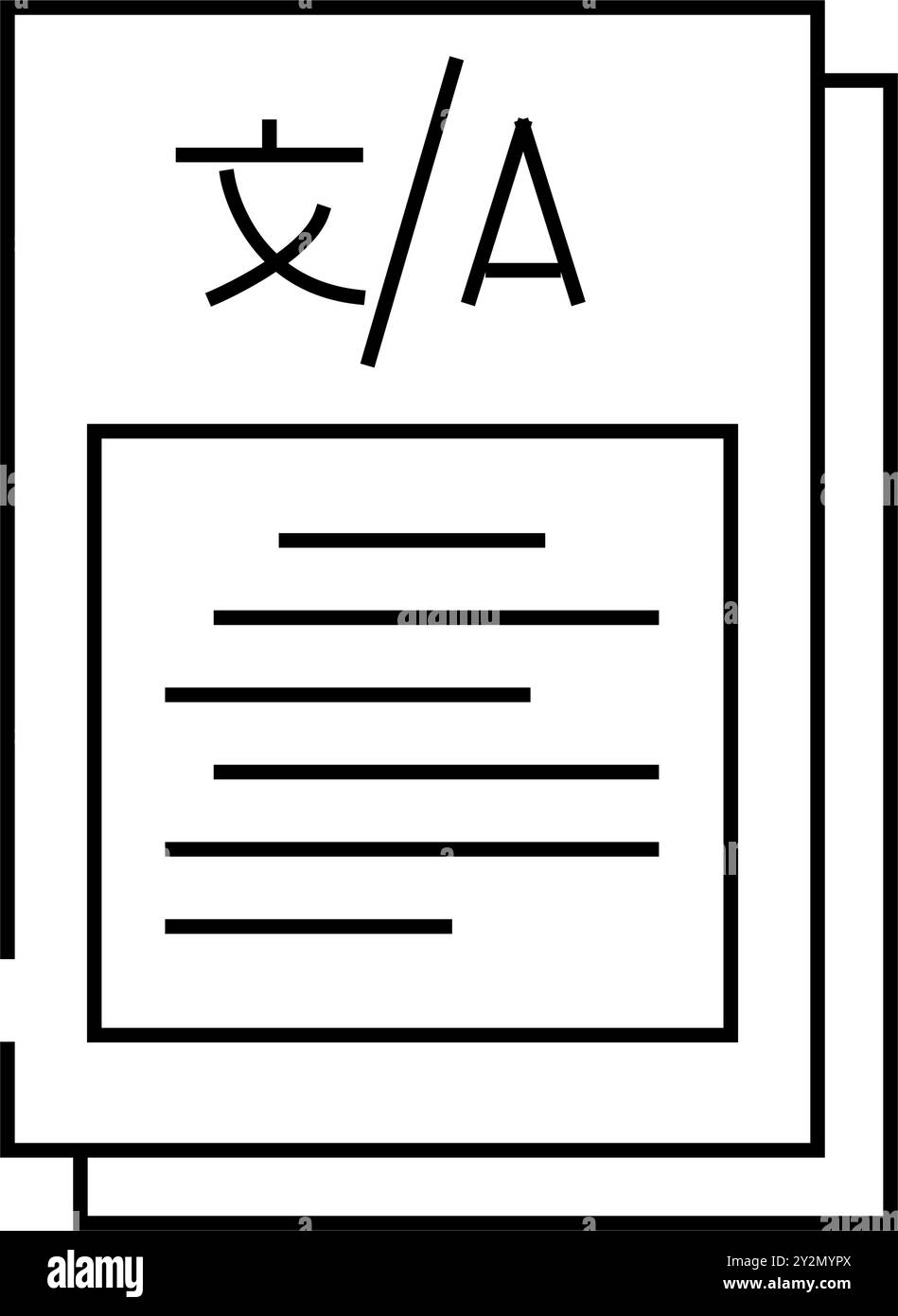 content localization technical writer line icon vector illustration ...