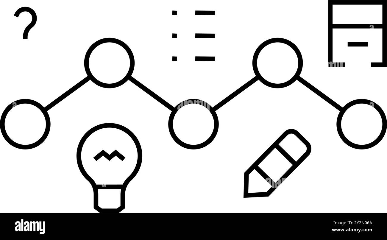 design sprint ux ui line icon vector illustration Stock Vector Image ...